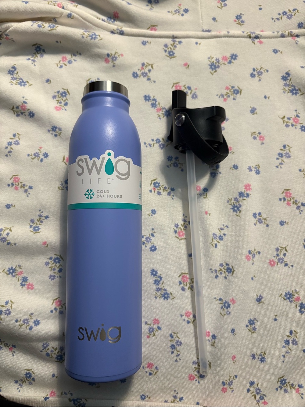 Swig Life 20 oz Stainless Steel Insulated Water Bottle Periwinkle / Lavender